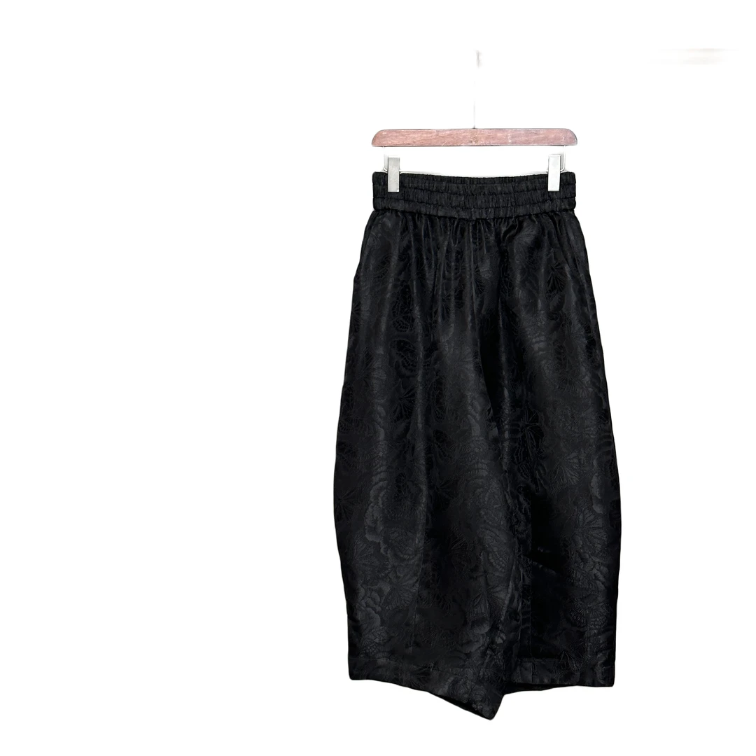 「利琪高订」国风新中式秋季款时尚秋冬舒适宽松花苞休闲裤B4344