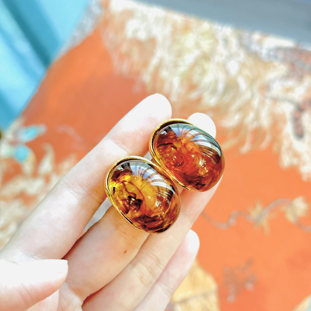 合金耳饰 「利琪高订」古风气质百搭简约时尚古典轻奢优雅耳环CB93