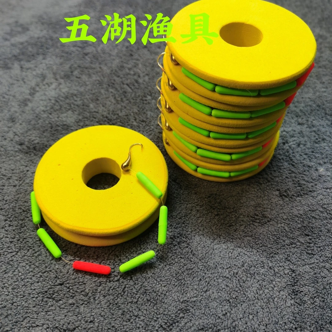 【一组6副】手工精绑七星漂铜头朝天钩钩线组福利款(A2漂)