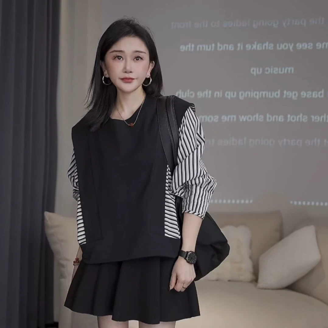 JW/静稳2024秋季上新设计感宽松减龄时尚休闲小众减龄衬衣8882932