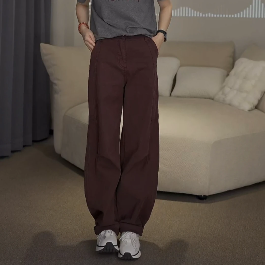 JW/静稳2024秋季时尚新款潮流小众设计师款女装百搭休闲裤8881826