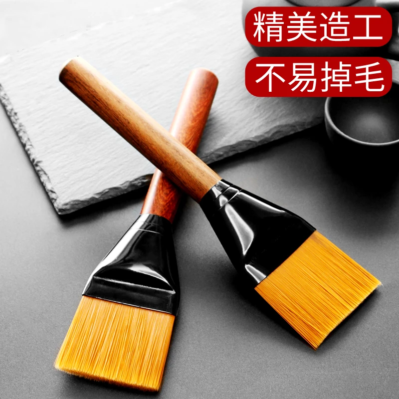黑檀木软毛刷养壶笔功夫茶具茶道零配扫水茶盘刷清洁扫茶笔不掉毛