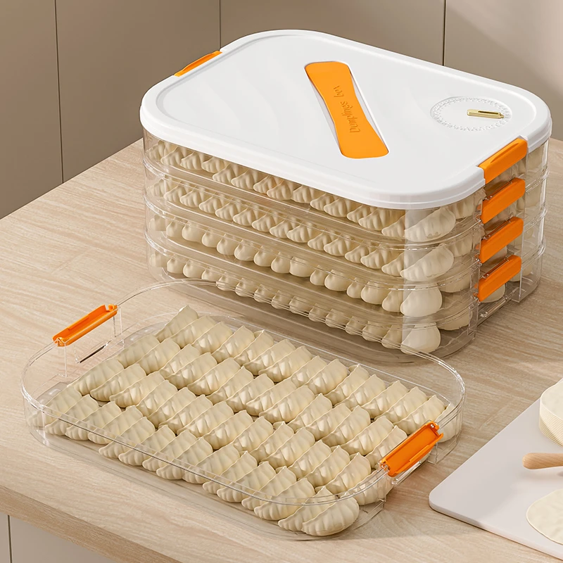 饺子盒家用食品级冷冻专用密封保鲜盒水饺馄饨速冻厨房冰箱收纳盒