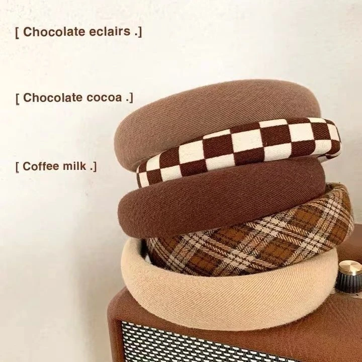 秋冬高颅顶海绵发箍ins高颜值2023女网红新款高级感压发防滑头箍