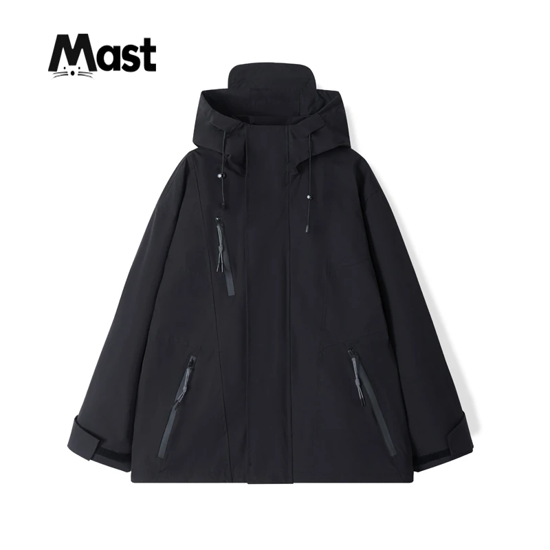 【现货】青少年中大童防风连帽单外套保暖2025宽松防水休闲秋8