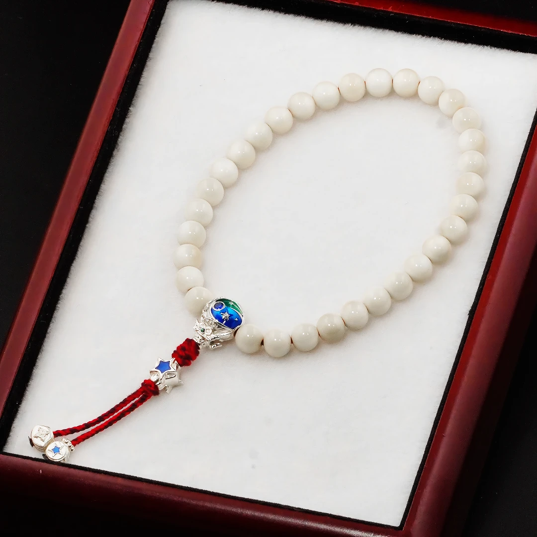 925银银制品 星月权杖镶嵌文玩配饰手串猴头金刚精工银饰小众饰品