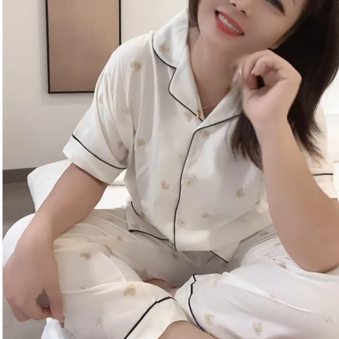 【爱心蝴蝶结】大码家居服云朵棉三件套250斤女士可穿加肥加大睡衣