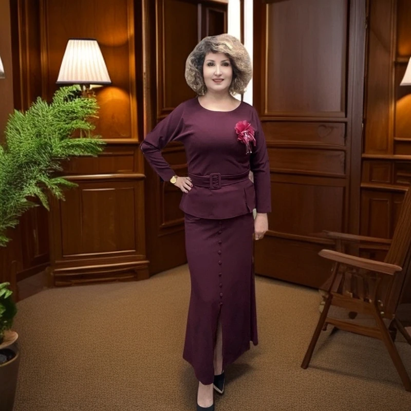 套装长袖气质显瘦修身女士