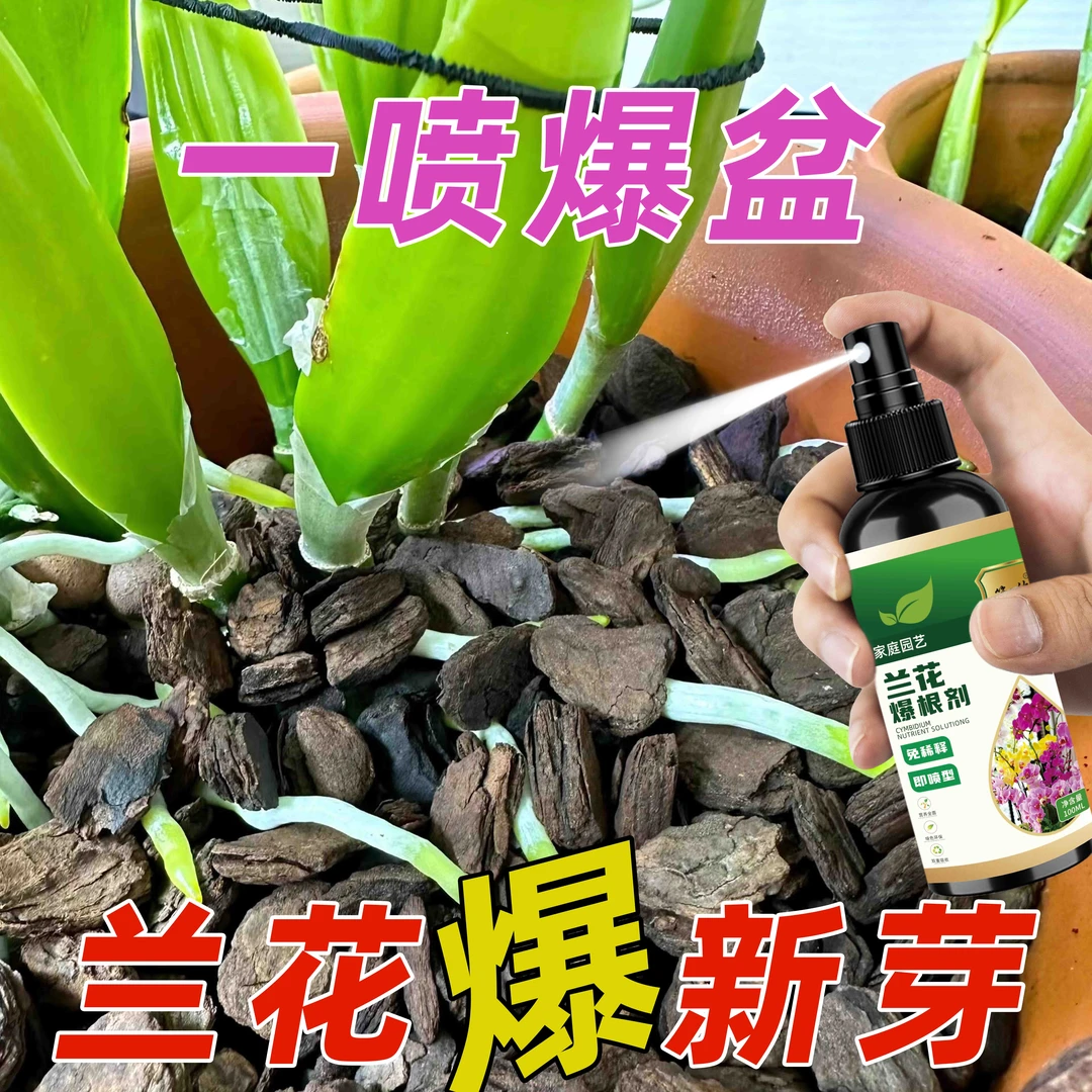 猛窜新芽】兰花生根营养液爆根催根促苞防枯萎不开花通用有机肥料