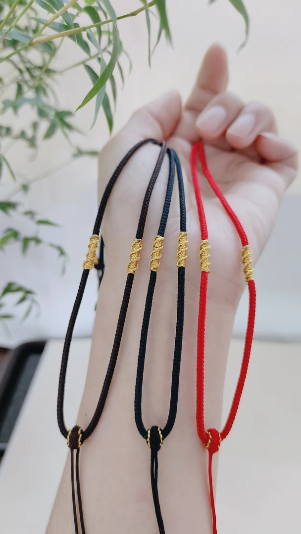 【石界玉绳】纯手工编织中国风高档吊坠绳可调节款项链闺蜜挂件绳