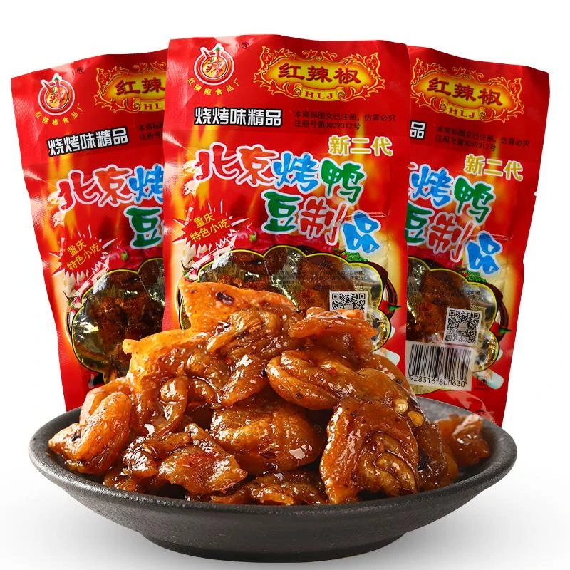 北京烤鸭甜辣味豆制品后后怀旧休闲零食小吃童年儿时怀旧零食1g笋