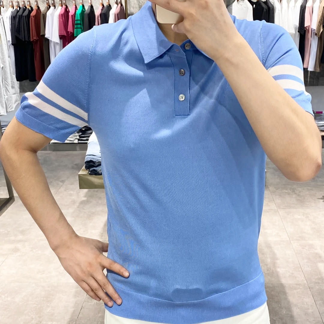 *主播推荐*新款商务休闲高级轻奢简欧透气百搭Polo衫6596