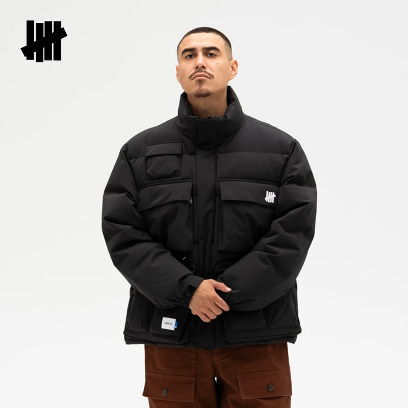 UNDEFEATED五条杠官方秋季新品保暖多口袋厚短羽绒服UC43GDJ02M