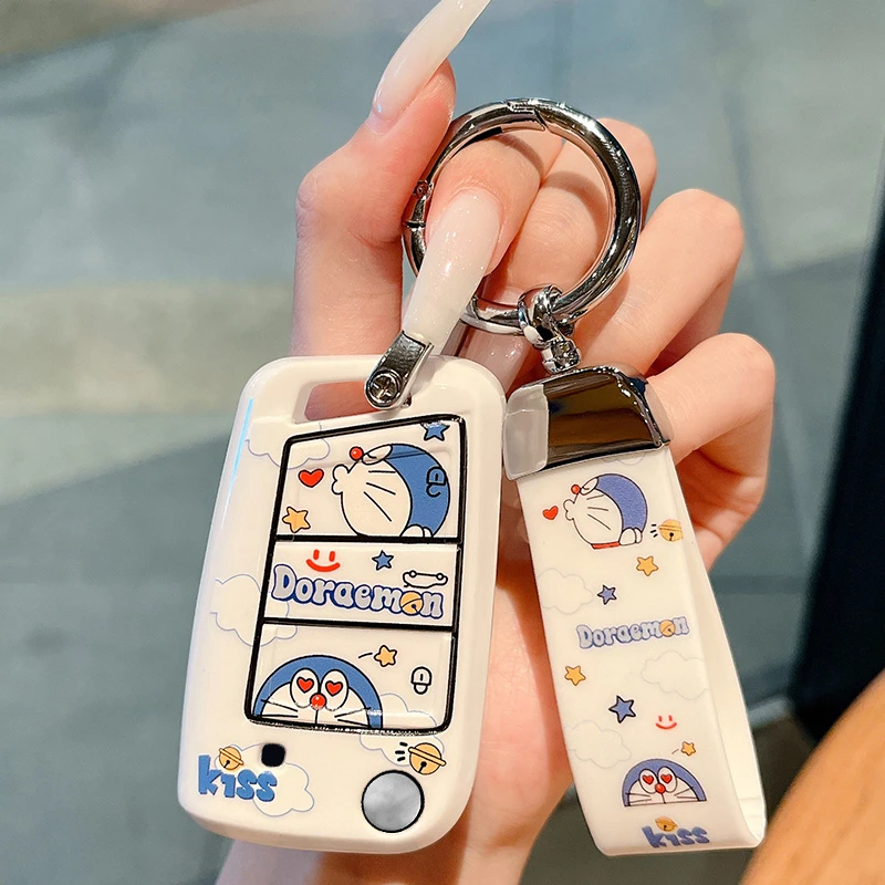 大众速腾钥匙套帕萨特宝来cc迈腾polo探岳朗逸id3途岳揽巡女扣壳