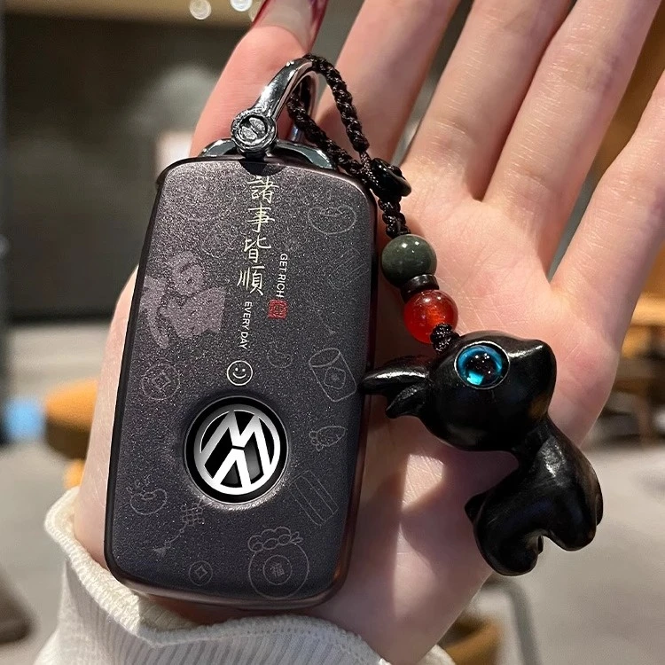 OFF CURVE大众钥匙套速腾途观l桑塔纳朗逸宝来polo高尔夫8探岳扣