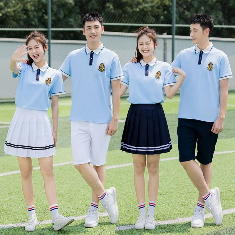 毕业班服学院风初中生高中学生校服套装小学生运动幼儿园教师园服
