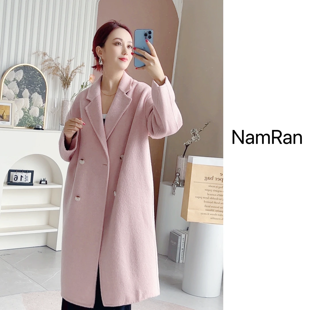 【NAM RAN】秋冬百搭双面呢大衣外套 2024733
