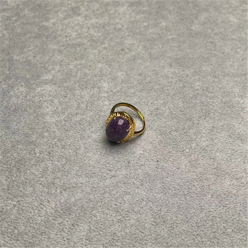 非金属玻璃戒指 轻奢精品紫舒戒指A230