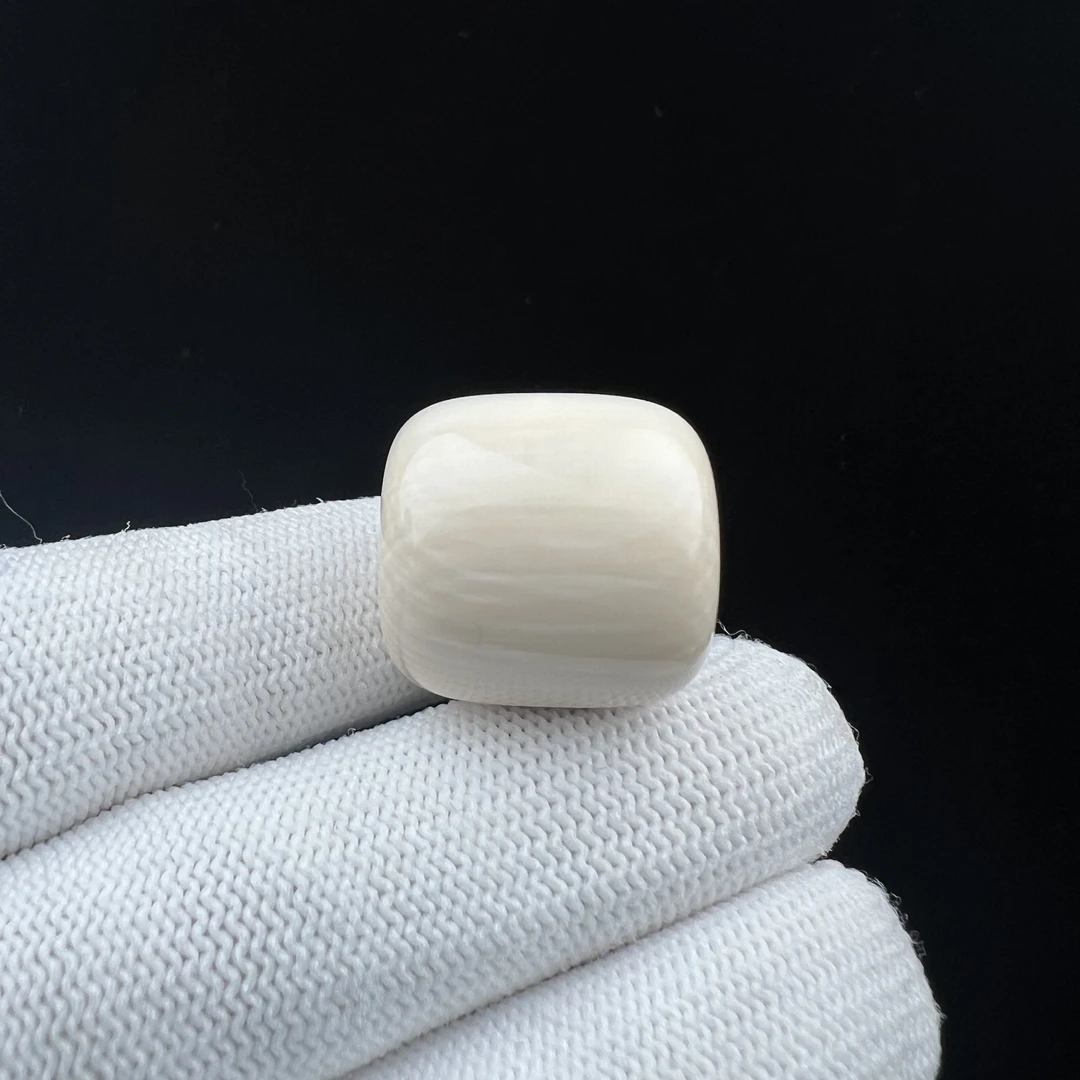 A2878天然猛犸牙 桶珠 19.5*19.7mm支持鉴定 假一罚四