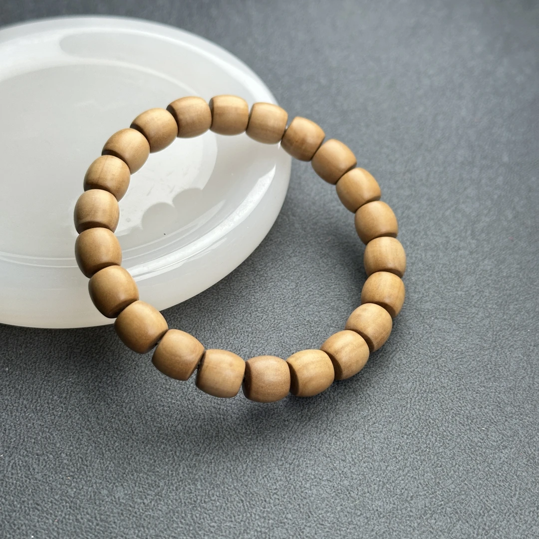 X5806天然印度迈索尔正区老山檀单圈9x8.8mm 天然保真