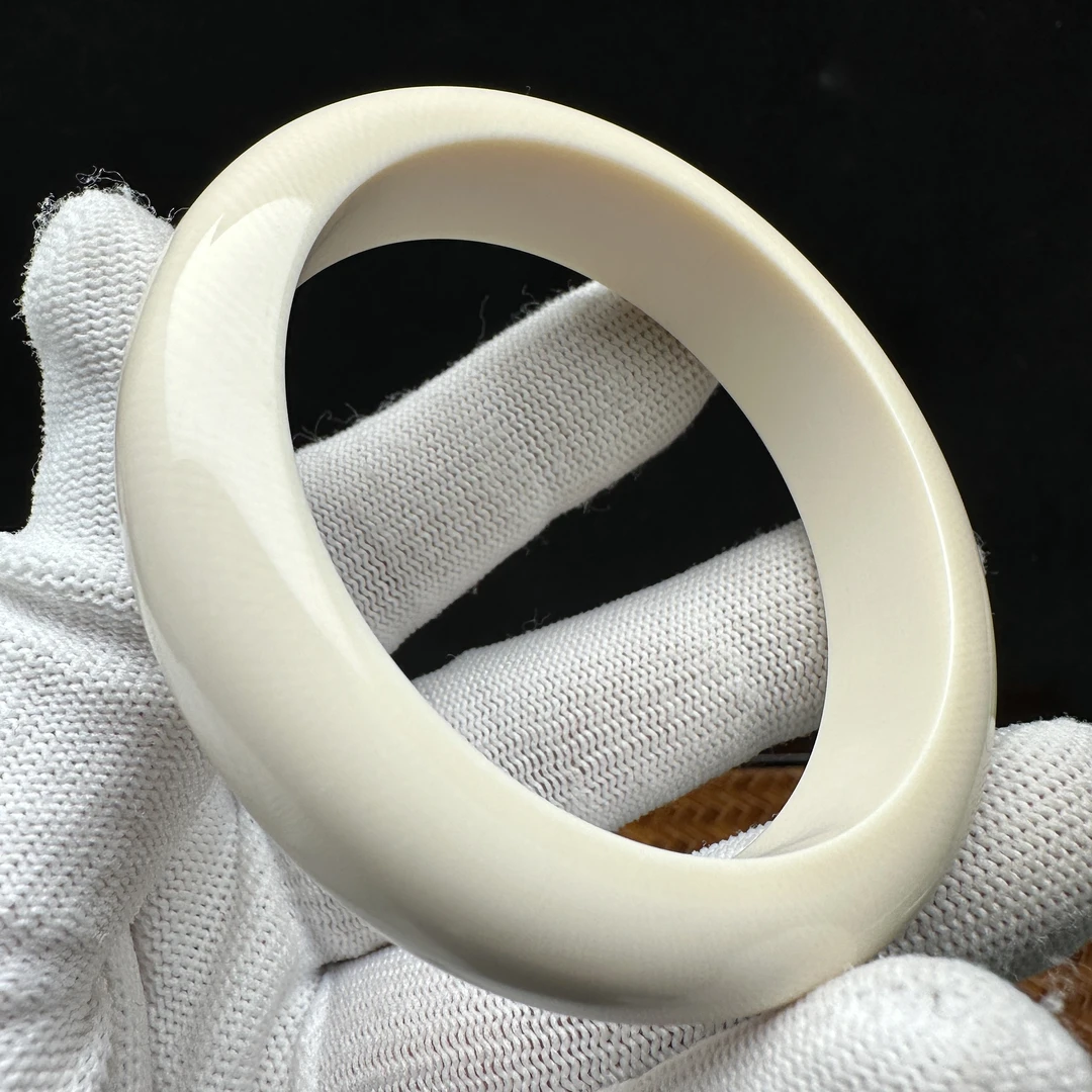 U2062天然猛犸牙 手圈 57mm支持鉴定 假一罚四