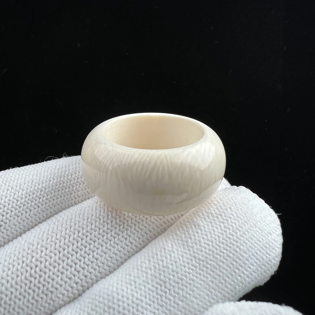 S2518天然猛犸牙 圈圈 20.8*13.4mm支持鉴定 假一罚四