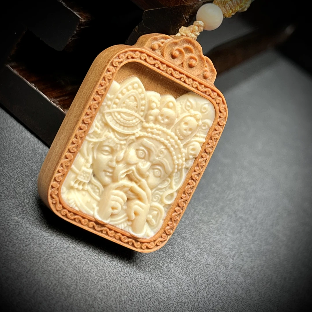 A061天然猛犸牙 扎基拉姆 搭配老山檀香支持鉴定 假一罚四