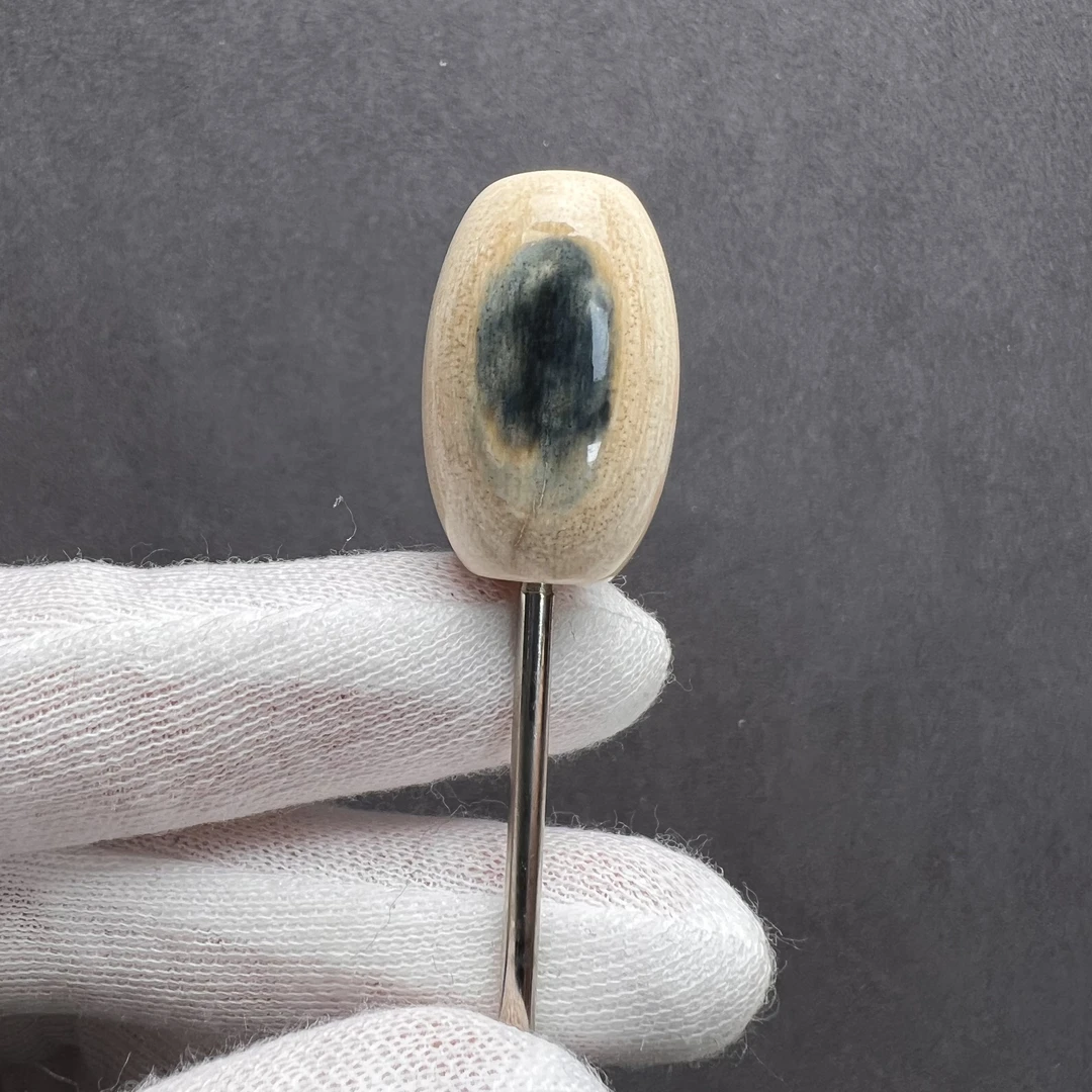 S2974天然猛犸牙16×25.3㎜桶珠【支持鉴定 假一罚四】