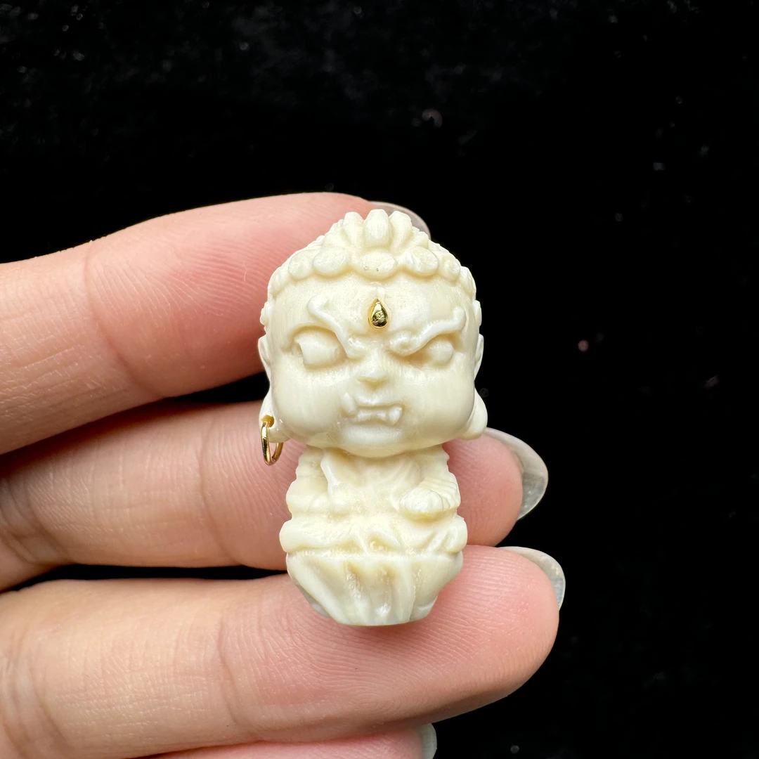 H2158天然猛犸象牙配饰 16*26mm支持鉴定 假一罚四