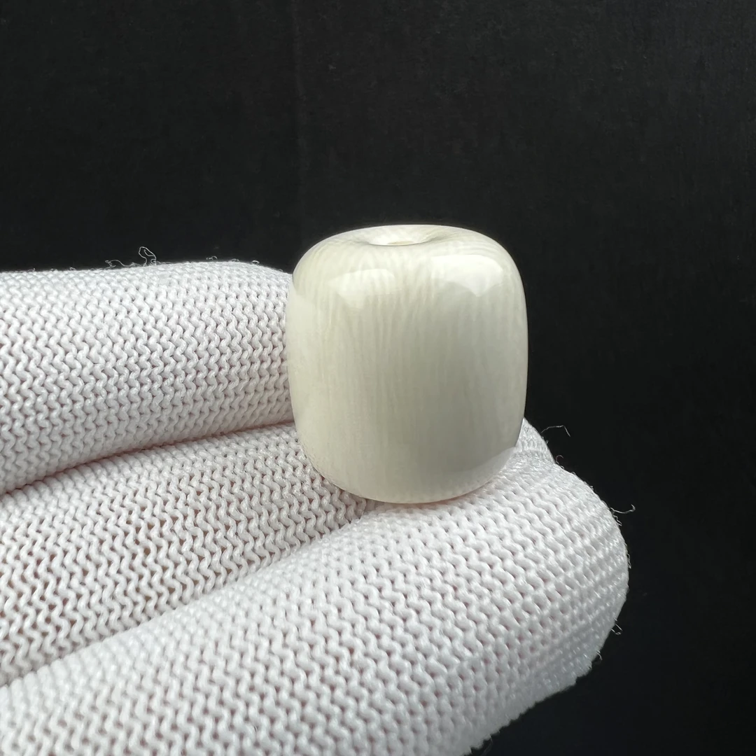 A2855天然猛犸牙 桶珠 19*20mm支持鉴定 假一罚四