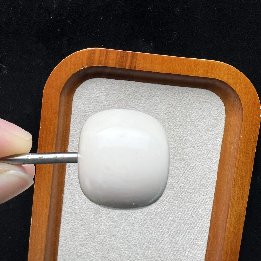 J5222天然猛犸象牙 散珠 21×18.3㎜支持鉴定 假一罚四T104