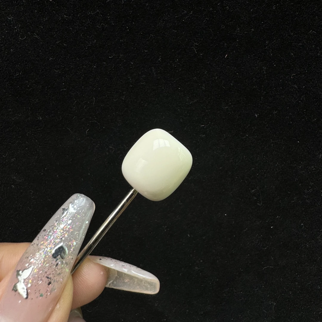 P5707天然猛犸象牙扣子 15×15mm支持鉴定假一罚四