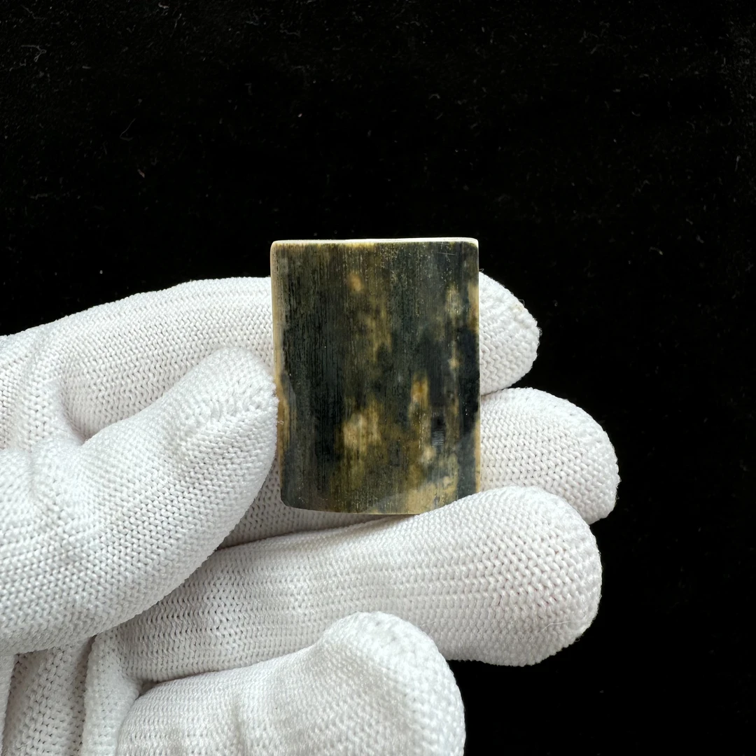 E2356天然猛犸牙 无事牌 24*32.7*6mm支持鉴定 假一罚四