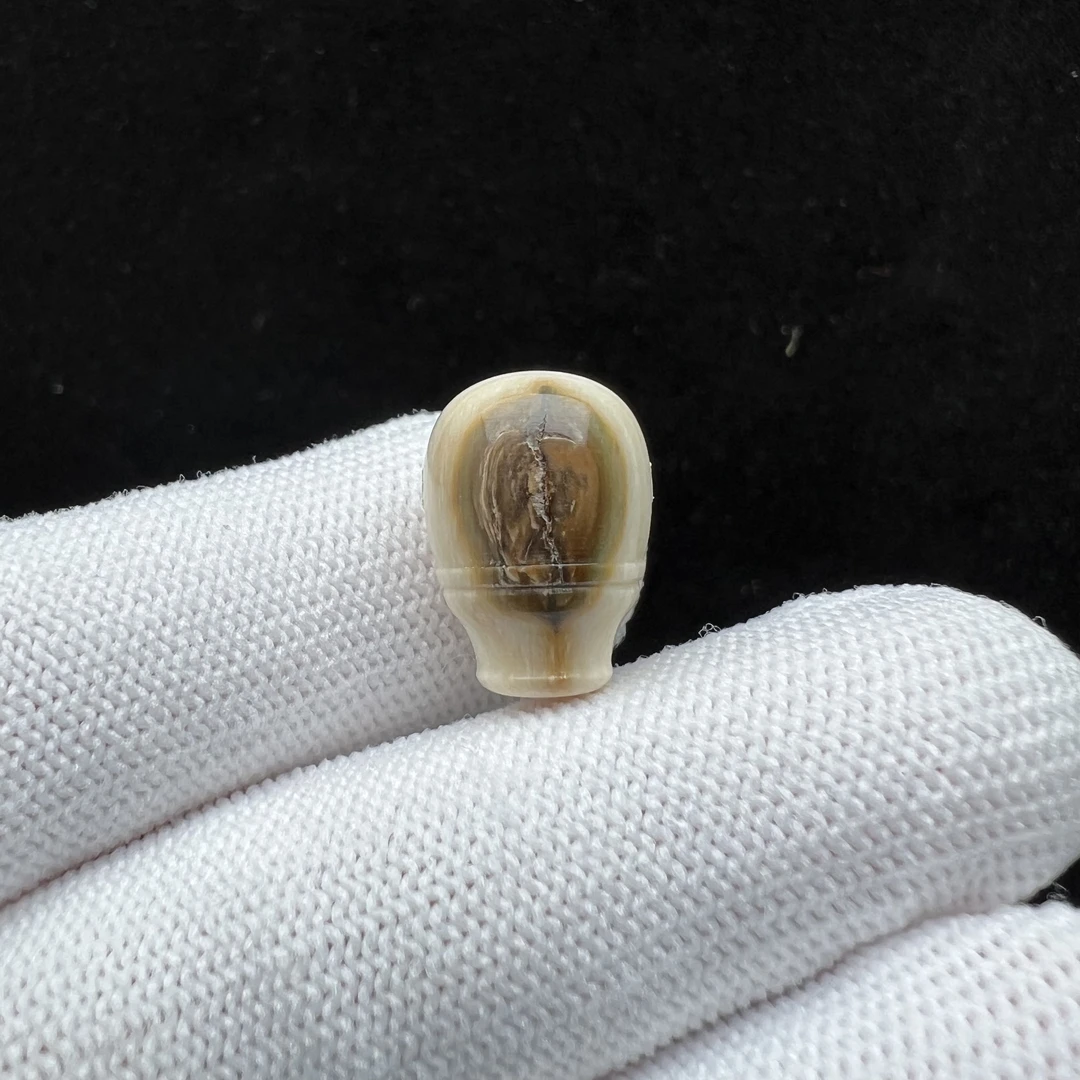 A3520天然猛犸牙 蓝眼三通 11.6*16.6mm支持鉴定 假一罚四