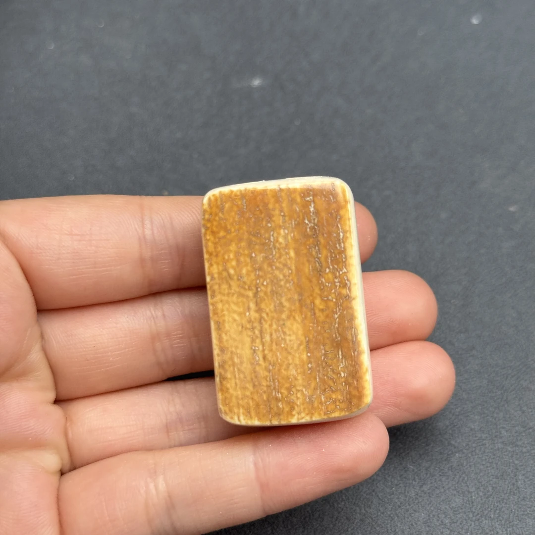 E2210天然猛犸牙金皮 肥皂无事牌 26*41*19mm支持鉴定 假一罚四