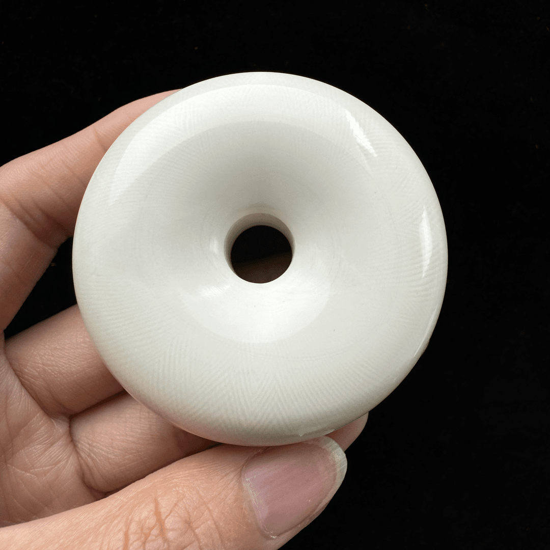 K4569天然猛犸象牙扣子57×20mm支持鉴定假一罚四