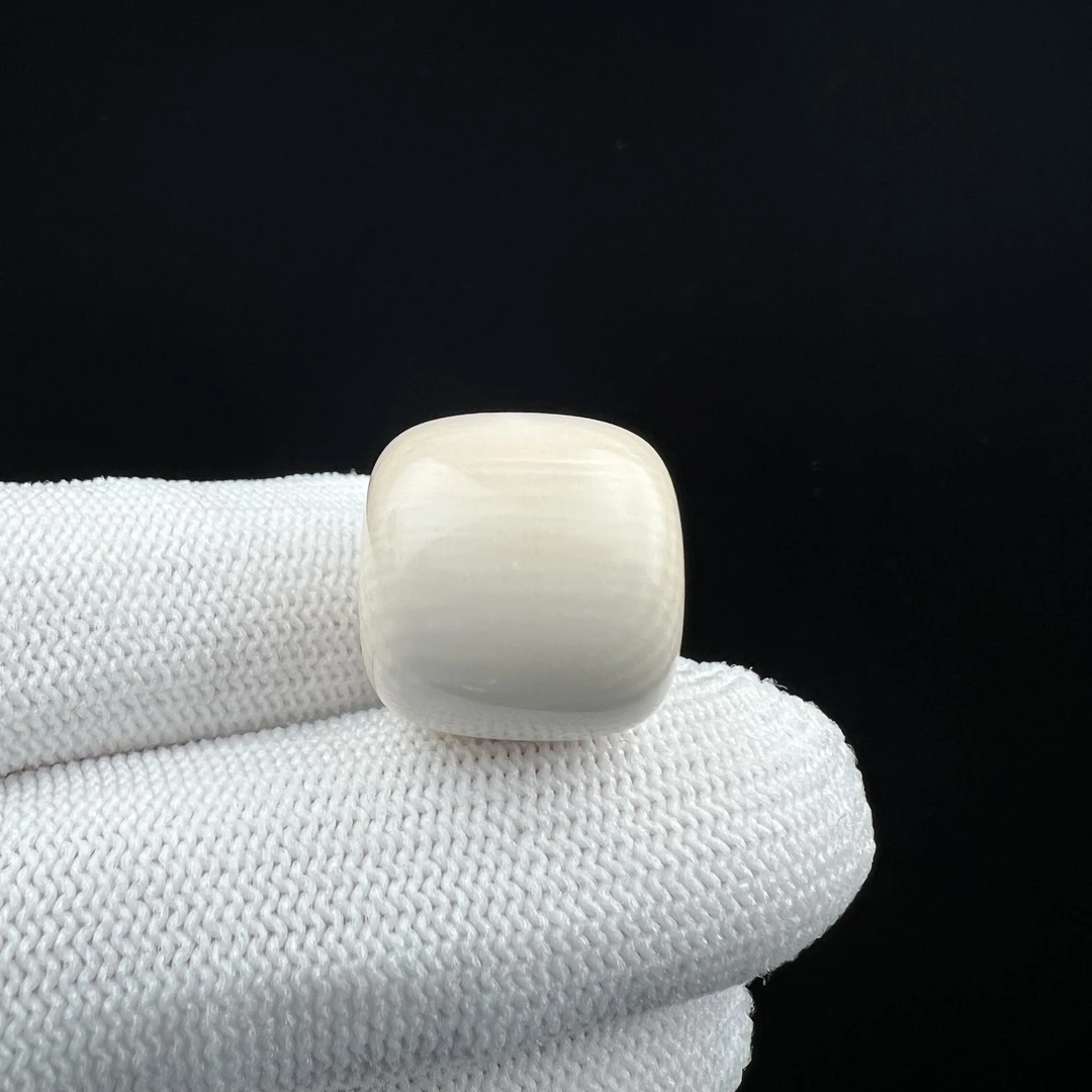 X4431天然猛犸牙 桶珠 17.7*16mm支持鉴定 假一罚四