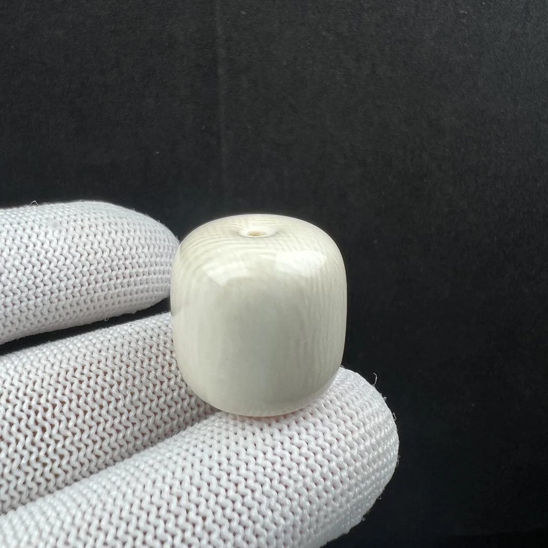 A2823天然猛犸牙 桶珠 20*20mm支持鉴定 假一罚四