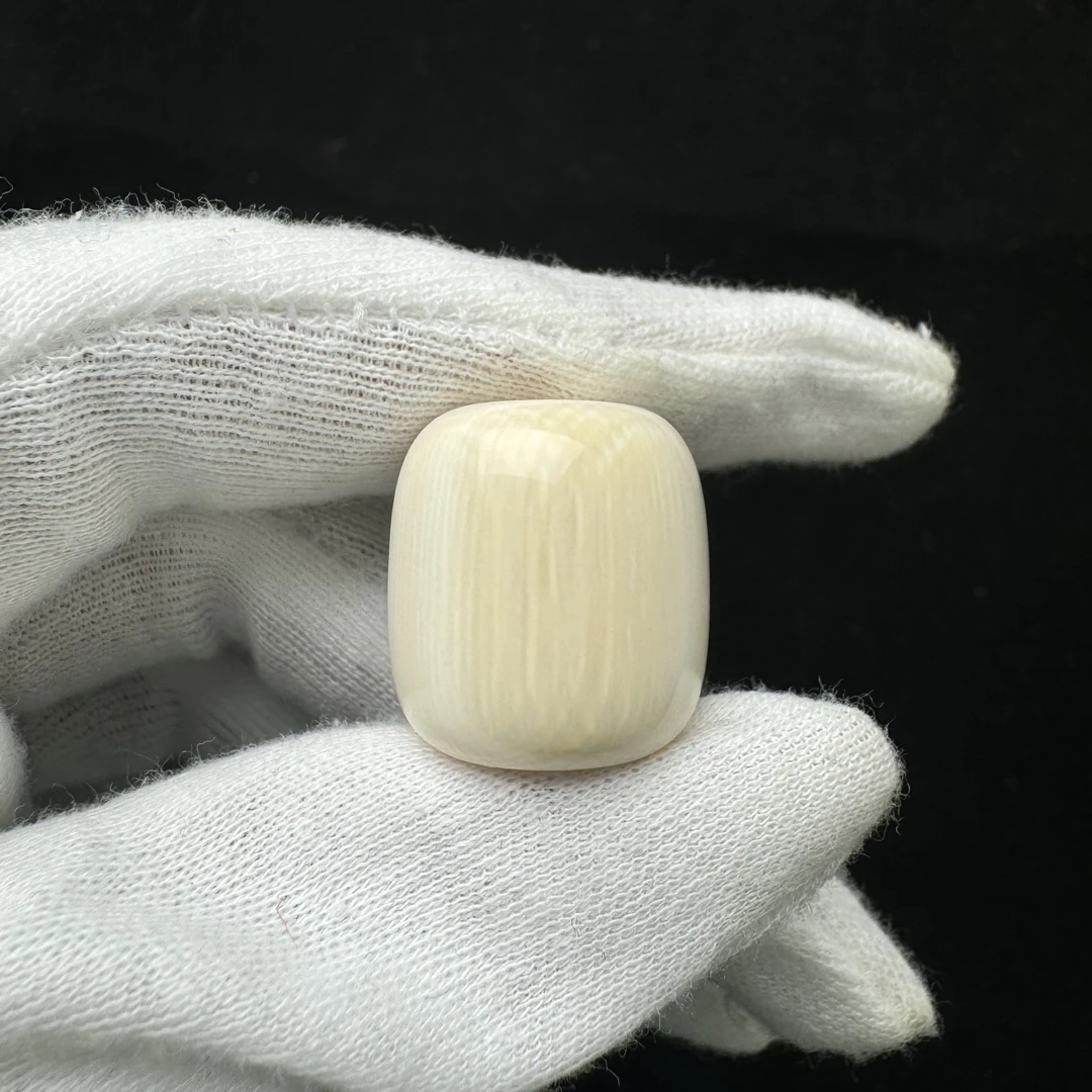 D2382天然猛犸牙 墩子19*21mm 支持复检假一罚四