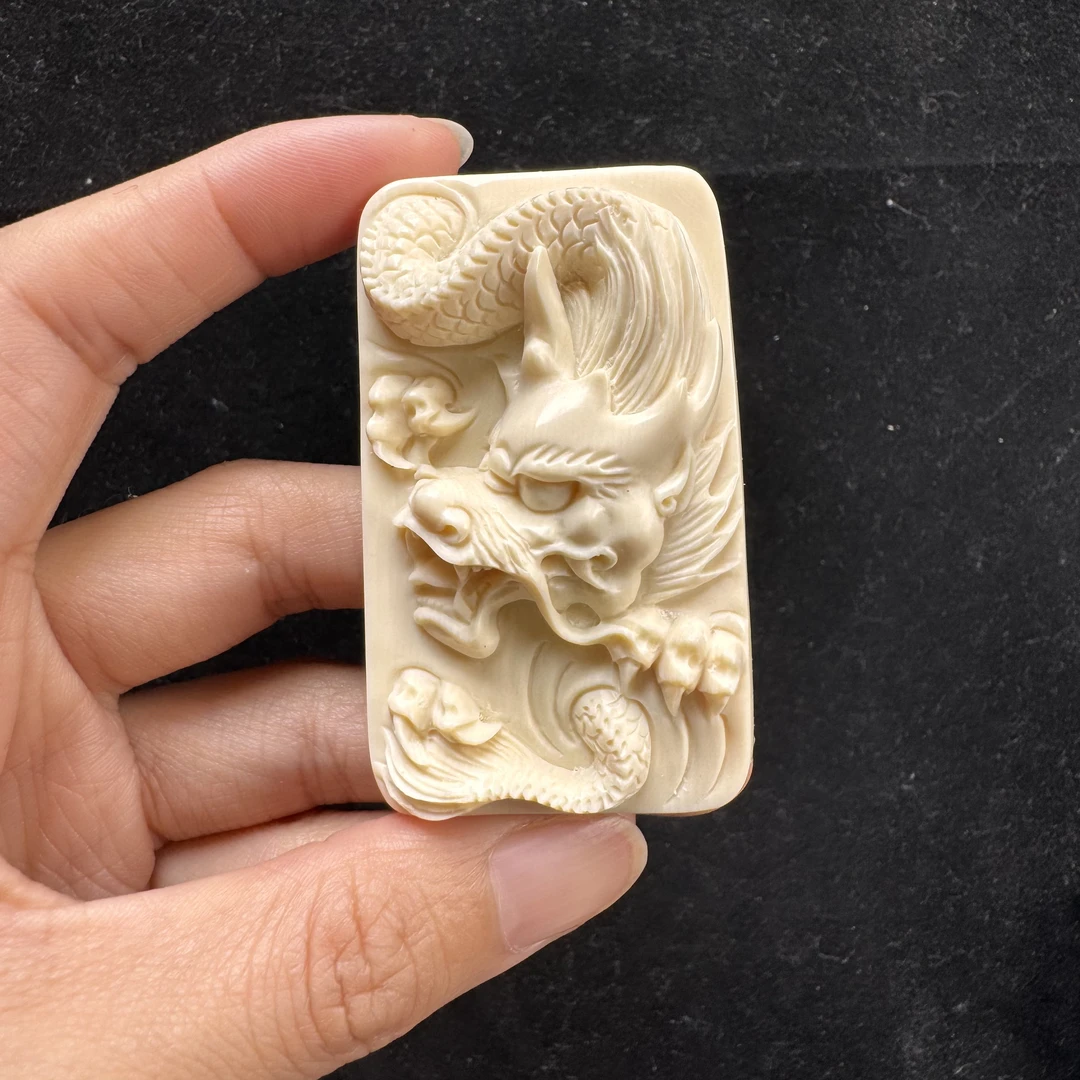 H1962天然猛犸象牙 30×59×16mm支持复检 假一罚四