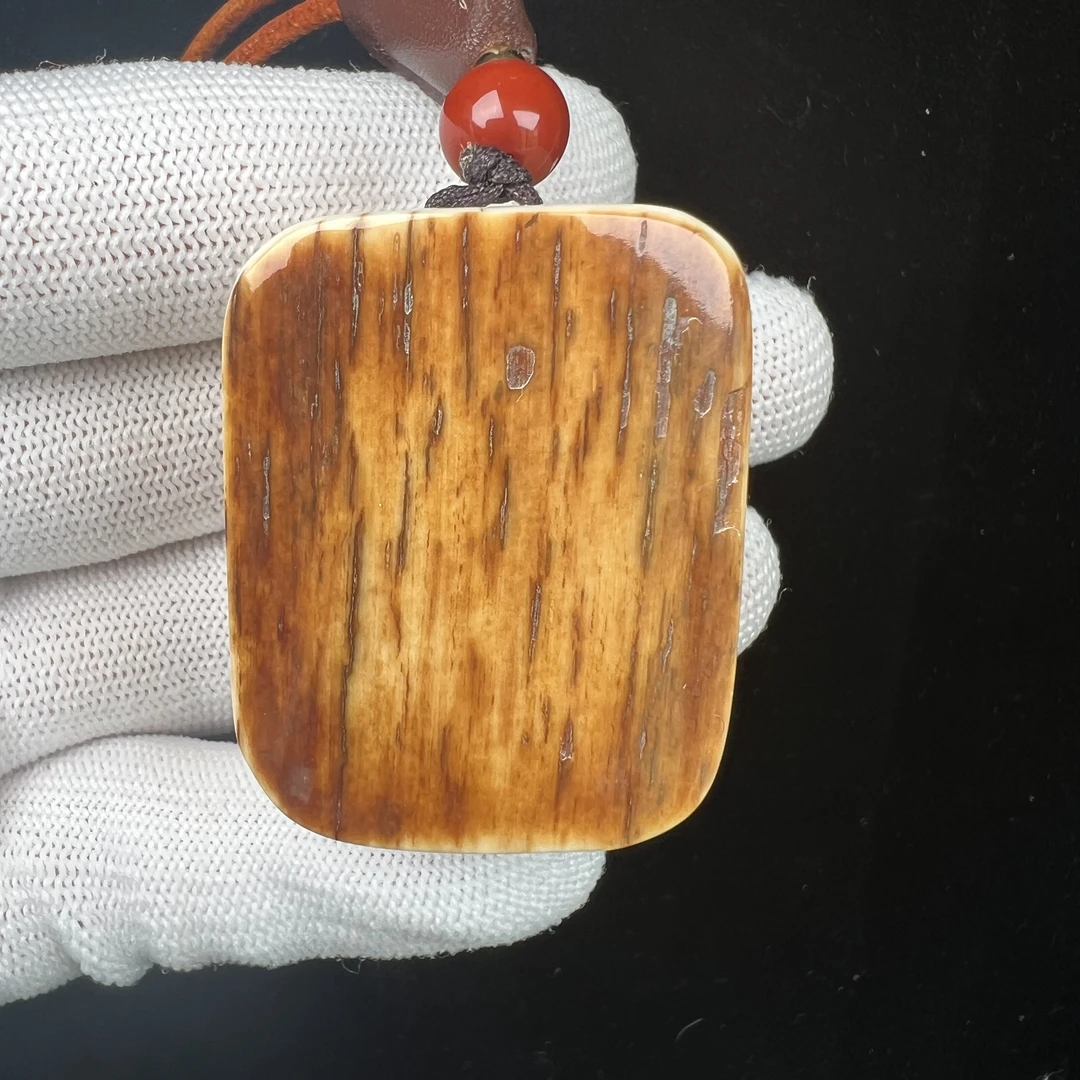 P7722天然猛犸牙黄金皮肥皂32x41x25mm 45.1mm 45.1克 支持鉴定假