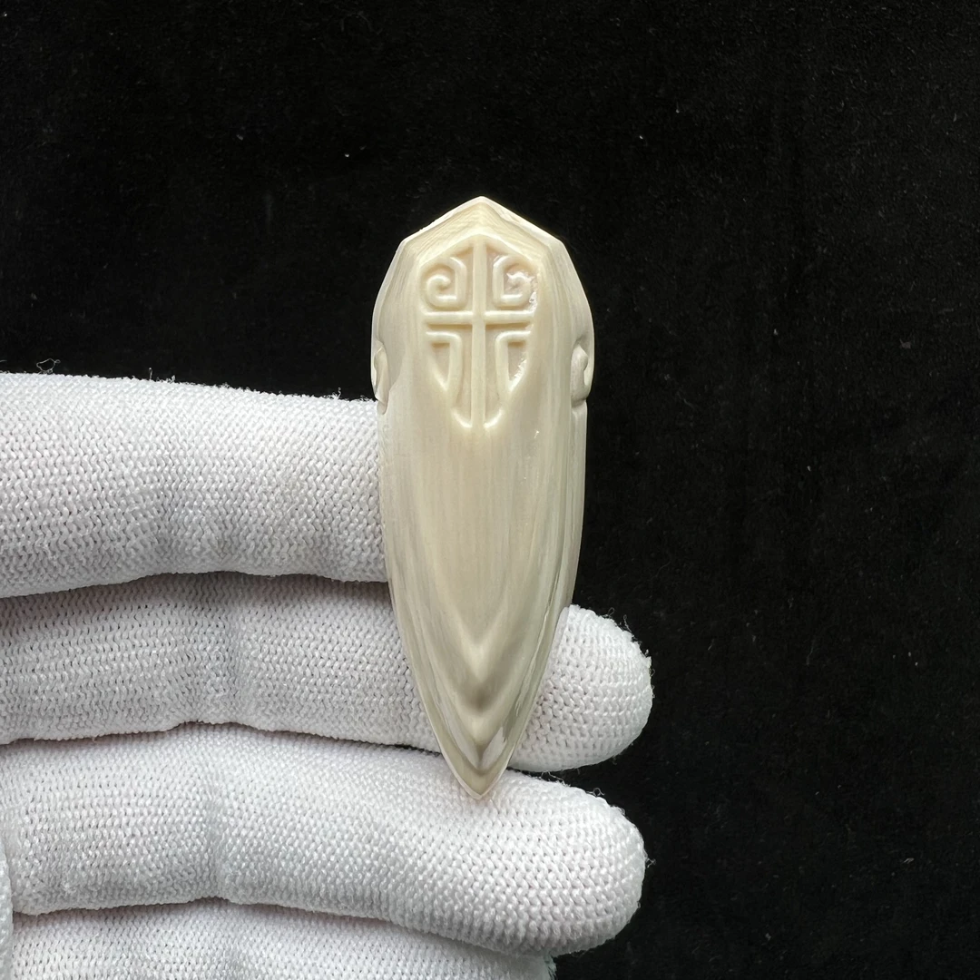 H87-29天然猛犸牙 一鸣惊人 20*57*15mm 支持鉴定 假一罚四