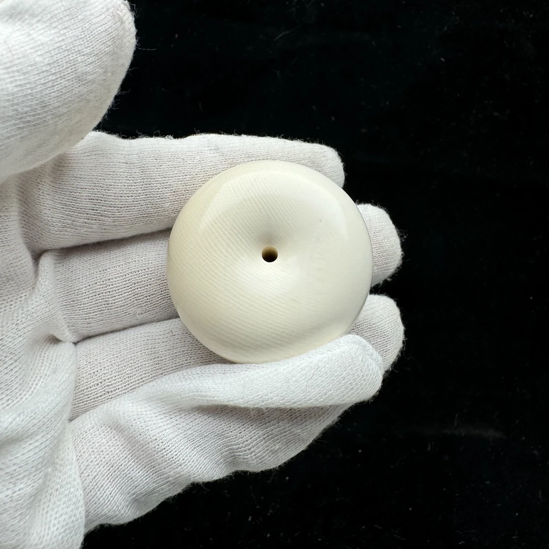 E6381天然猛犸牙 饼子40*21mm 支持复检 假一罚四