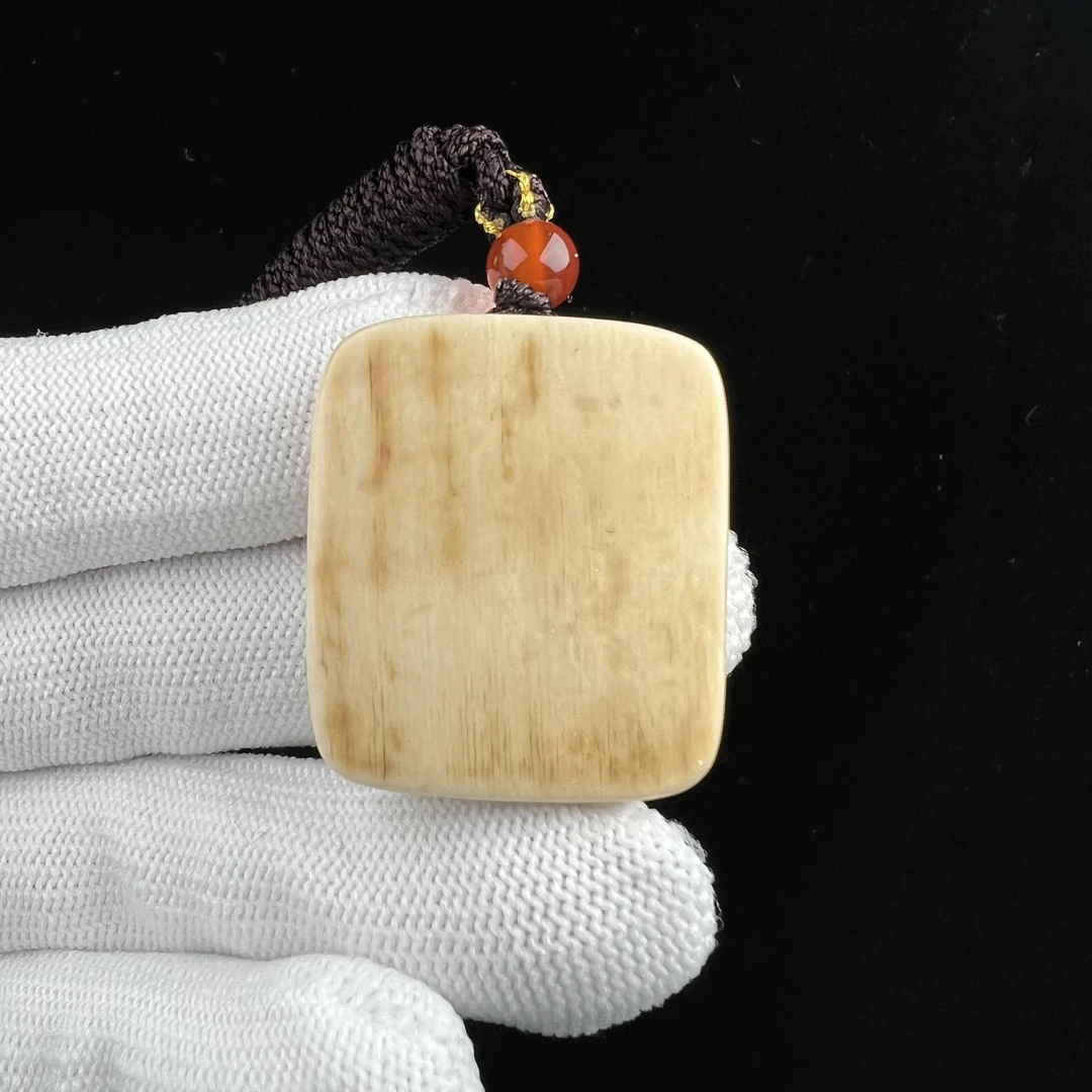 E2328天然猛犸牙 肥皂 27*31*8mm支持鉴定 假一罚四