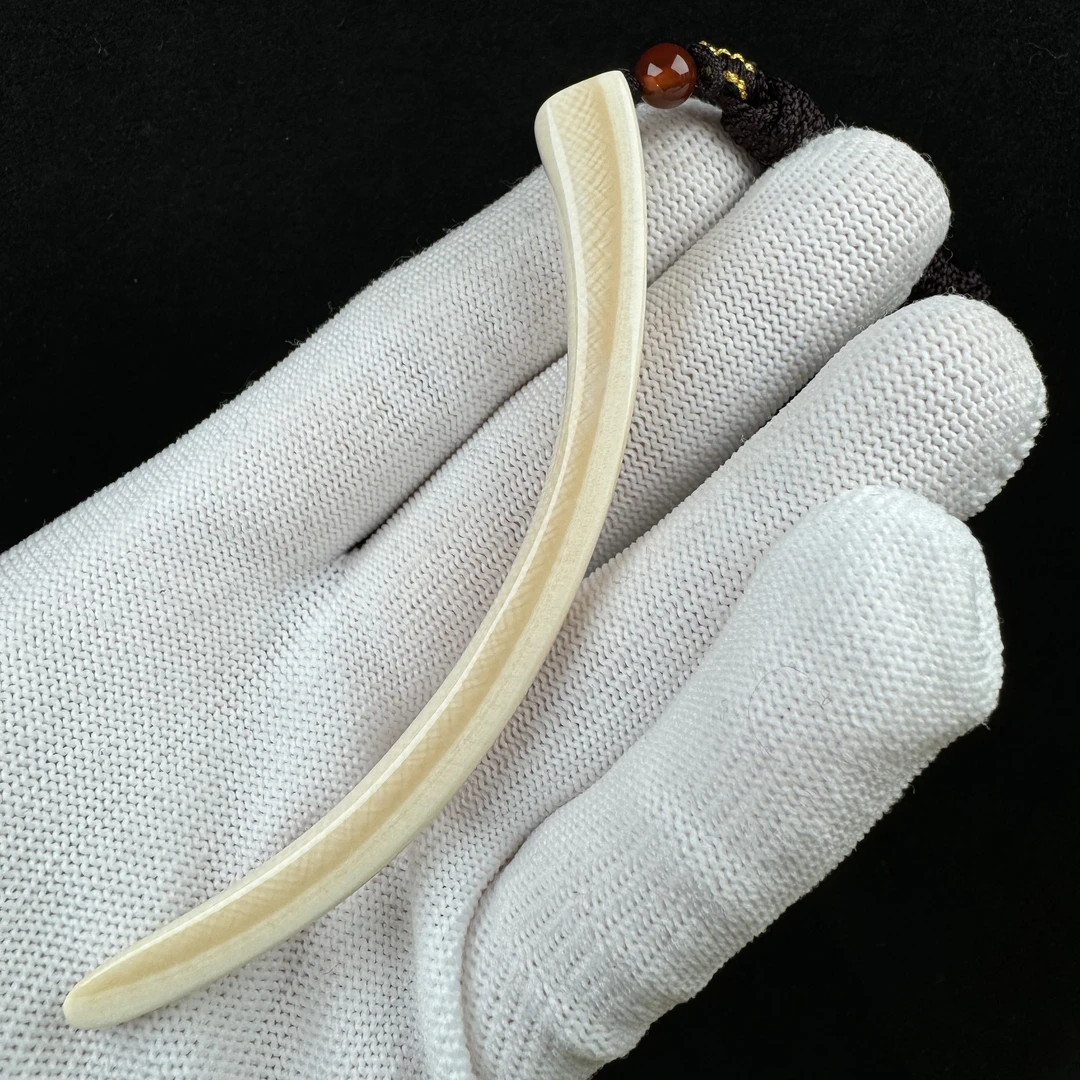 L1258天然猛犸牙牙尖 96mm支持鉴定 假一罚四