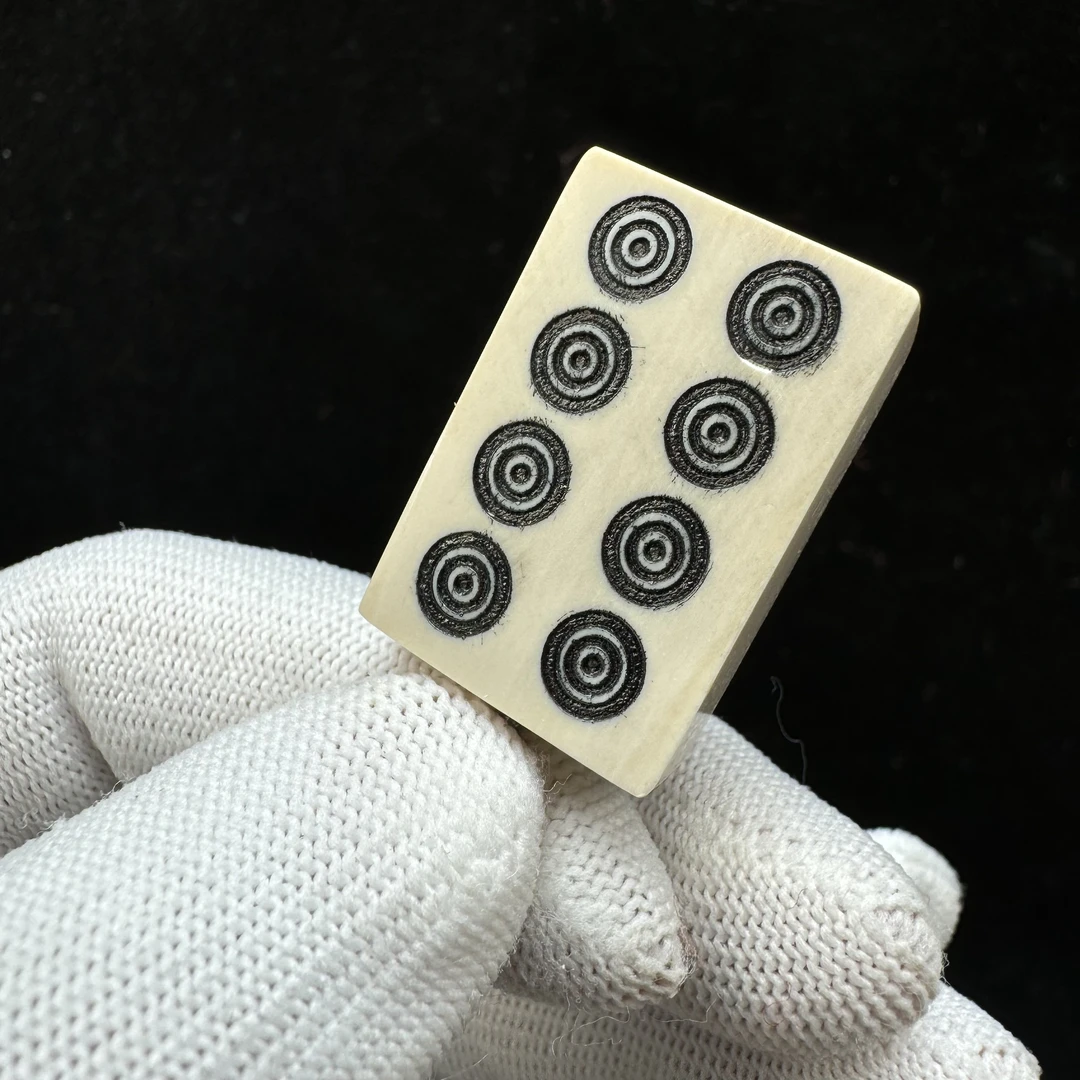 H26-95天然猛犸牙雕刻牌19.6*29*9.7mm 支持复检假一罚四