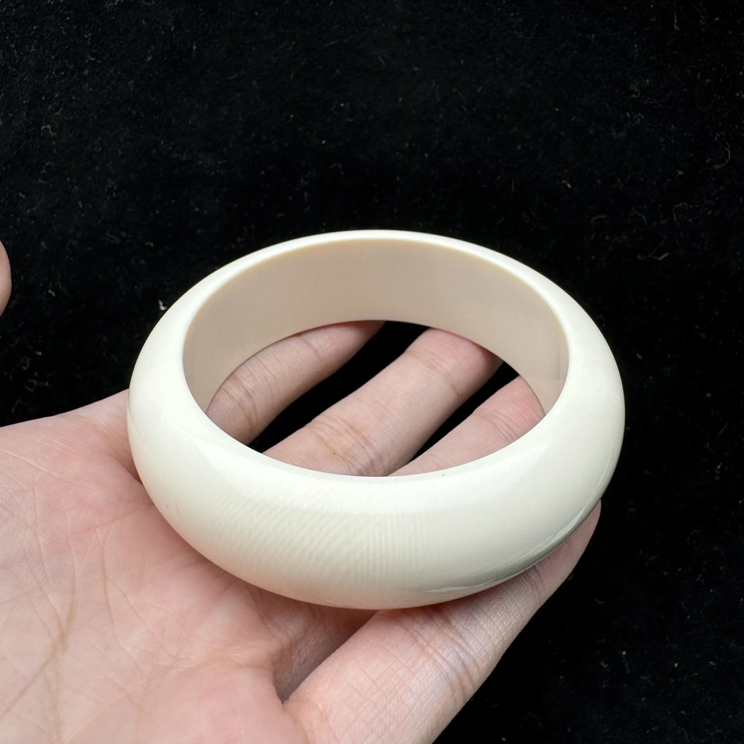 F1217天然猛犸牙手圈  59.2mm内径/20mm条宽 支持复检 假一罚四