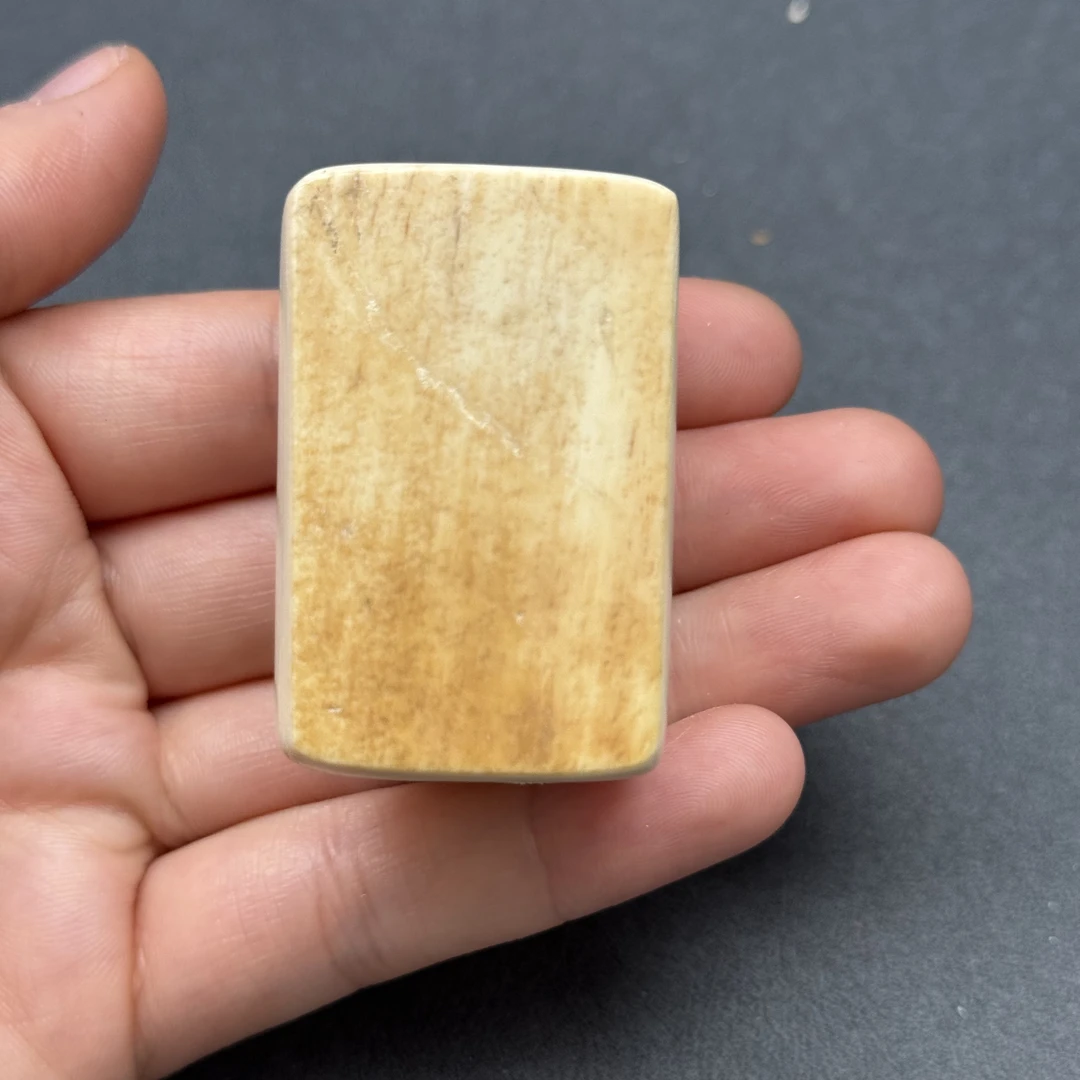 E2138天然猛犸牙金皮 肥皂无事牌 31*47*21mm支持鉴定 假一罚四