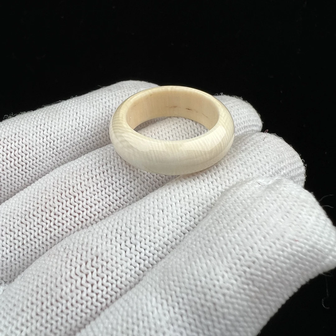 S1965天然猛犸牙 圈圈 18.9mm 支持复检 假一罚四