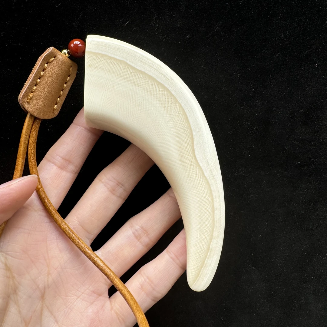 B2209天然猛犸牙大牙尖 30*111.5mm支持鉴定 假一罚四